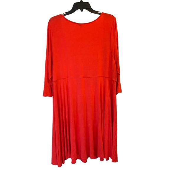 TORRID | 3 | Red Knit Dress with ruching - Picture 2 of 5